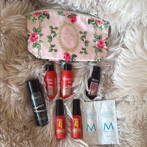 Redken Hair Care Set with Pink Floral Bag